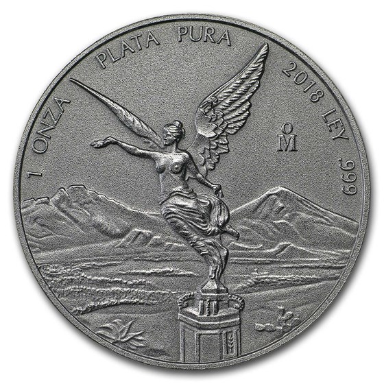 2018 Mexico 1 oz Silver Libertad Antiqued Finish 2018 Mexico 1 oz Silver Libertad Antiqued Finish